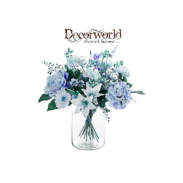 Lágy pasztell virágcsokor (váza nélkül)