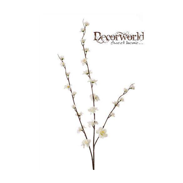 Virágzó barackág 3 ág 100cm - Krém