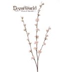 Virágzó barackág 3 ág 100cm - Világós rózsaszín