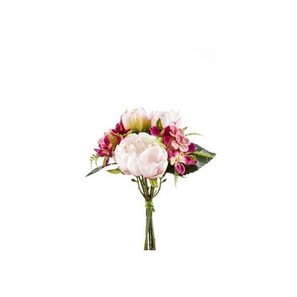 Peony/hydrangea Bundle (Bazsarózsa/hortenzia) 25cm - Rózsaszín