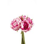 Bazsarózsa köteg 8 szál 24 cm - Rózsaszín