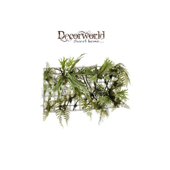 Agancspáfrány fém állványon 90x50cm