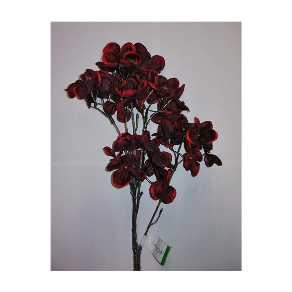 Hortenzia ág x5 70cm - Bordó