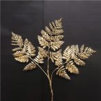 Páfrány ág spray x3 68cm Gold - Arany