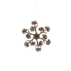 Bogyós dísz 14cm - Metál bronz