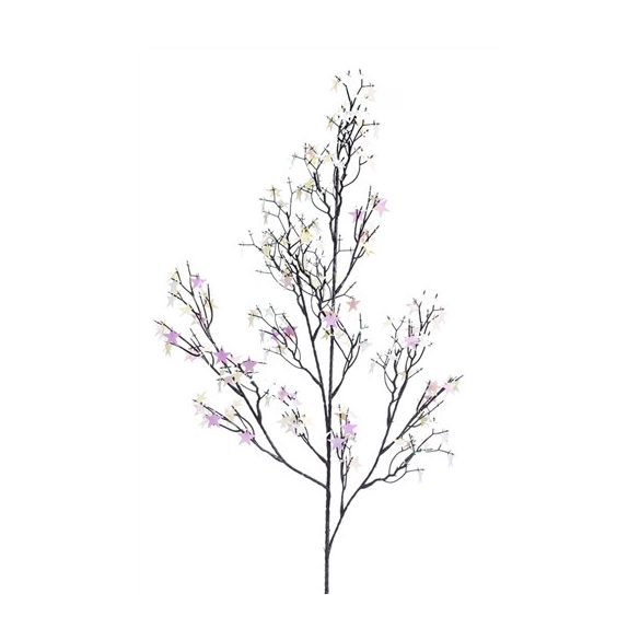 Csillagos ág x4 90cm - Fehér