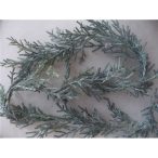 Mini tobozos girland 180cm mosott fehér