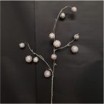 Pom pom ágacska x3 78cm - Bronz/jég