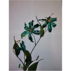 Gloriosa velvet spray 75 cm petrol