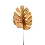 Monstera levél bársony 75cm - Halvány barna