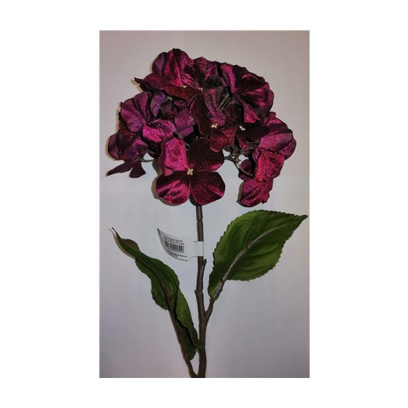 Hydrangea spray velvet 75cm - Lila