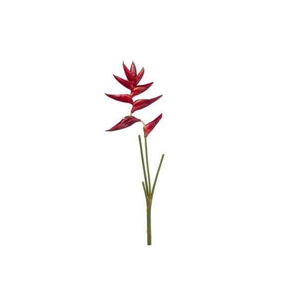 Heliconia spray 90cm piros