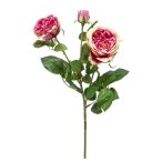 Rózsa 3 szál 58cm - Rózsaszín/lila