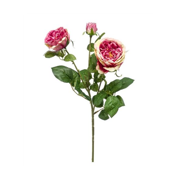 Rózsa 3 szál 58cm - Rózsaszín/lila