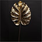 Monstera levél metál 75cm - Arany