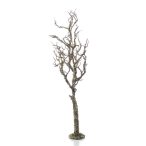 Mohás fa törzs fém talpon 80 cm