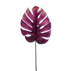Monstera levél bársony 75cm - Lila