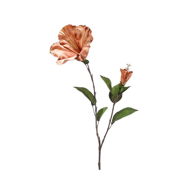 Hibiscus spray velvet 77 cm - Barack