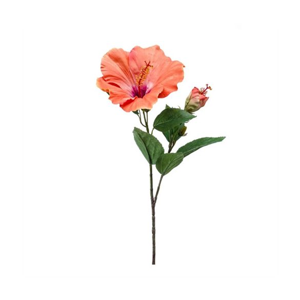 Hibiscus ág x2 65cm - Narancs