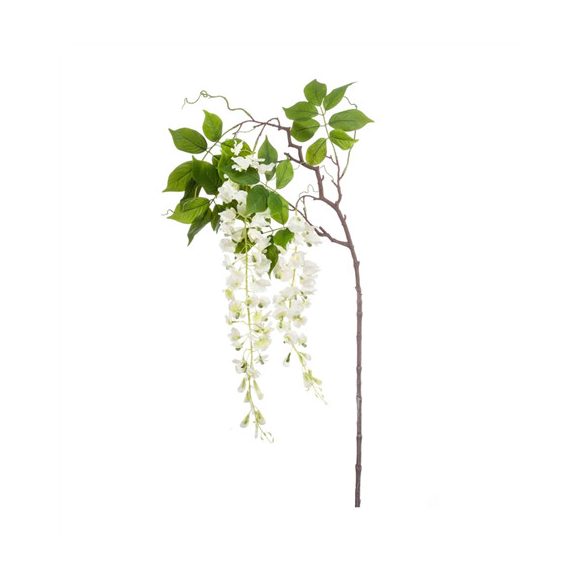 Wisteria branch 145cm - Fehér