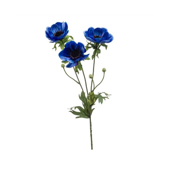 Anemone spray x3 75cm - Kék