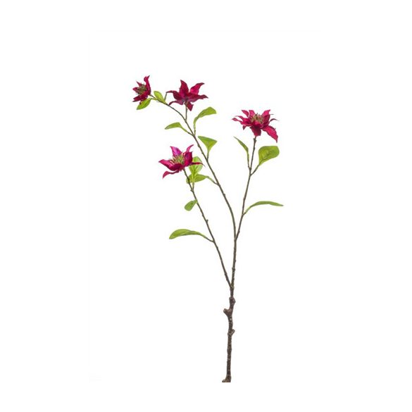 Clematis branch 75cm - Fuchsia