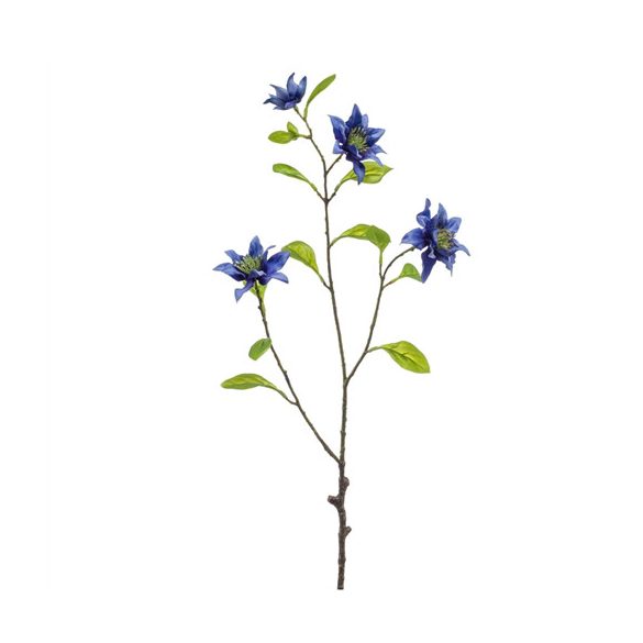 Clematis branch 75cm - Kék