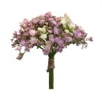 Gypsophilia csokor 23cm - Lila/rózsaszín/krém