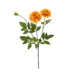 Dahlia ág x3 72cm - Okker sárga