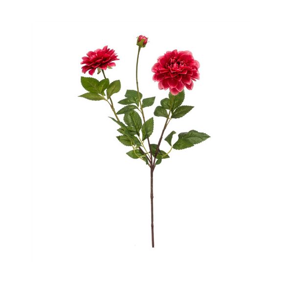 Dahlia ág x3 72cm - Fuchsia