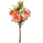 Peony/dalia bouquet 57cm - Narancs