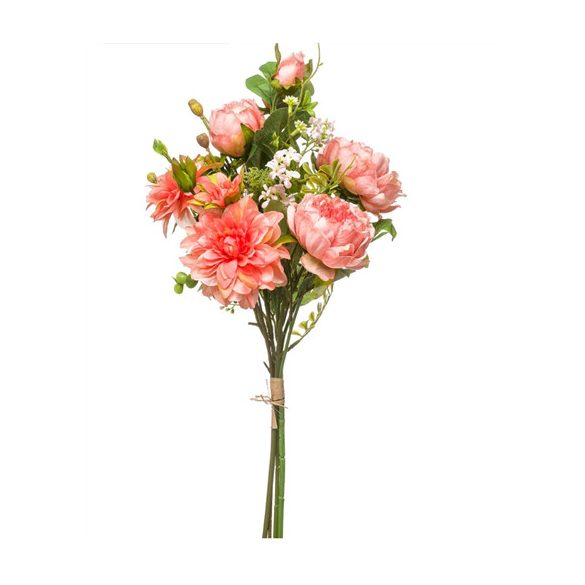 Peony/dalia bouquet 57cm - Narancs
