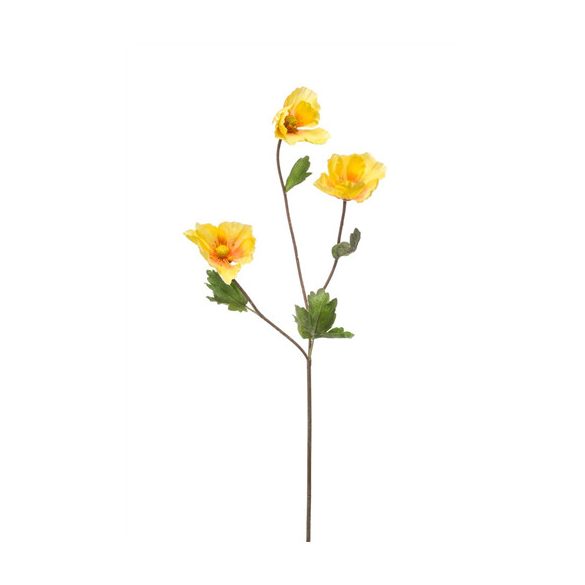 Poppy spray 70cm - Sárga