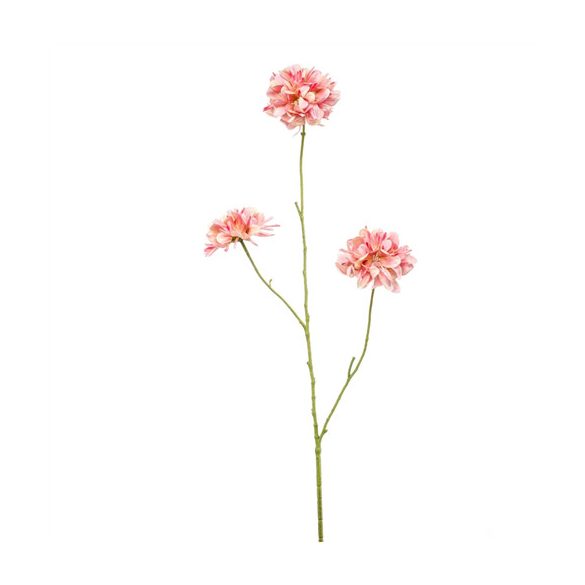 Scabiosa spray x3 80cm - Rózsaszín