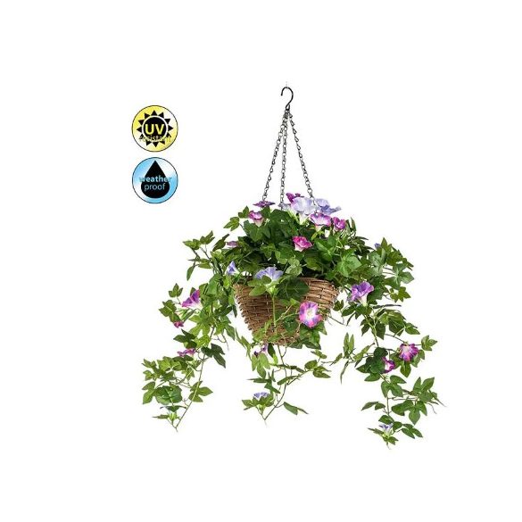 Petunia függő kosárban UV álló 45 cm - Lila