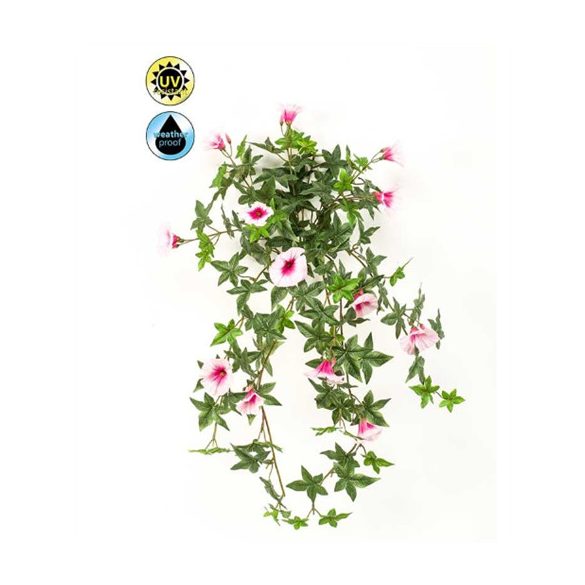 Hajnalka csüngő (Morning glory) UV álló 65cm - Rózsaszín