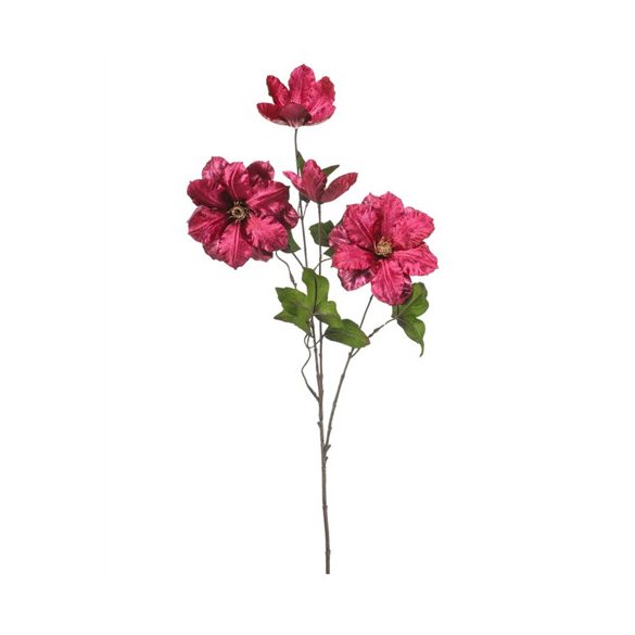 Clematis velvet spray 83cm - Fuchsia