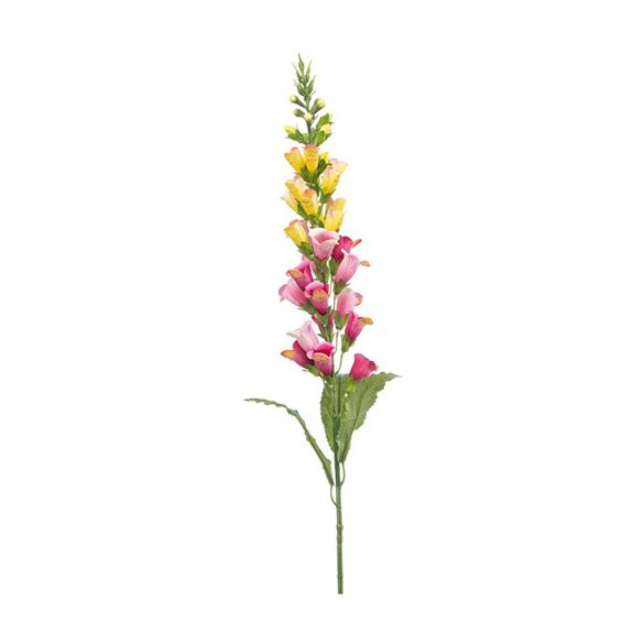 Digitalis spray 97cm - Rózsaszín/sárga