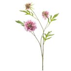 Scabiosa spray x3 62cm - Világos rózsaszín