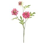 Scabiosa spray x3 62cm - Rózsaszín