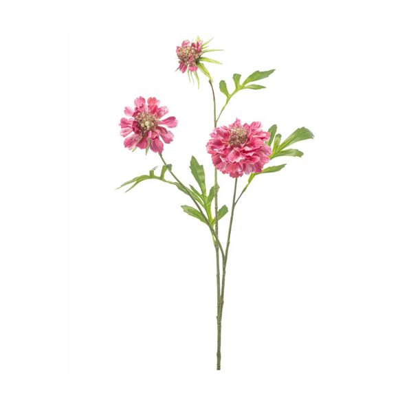 Scabiosa spray x3 62cm - Rózsaszín