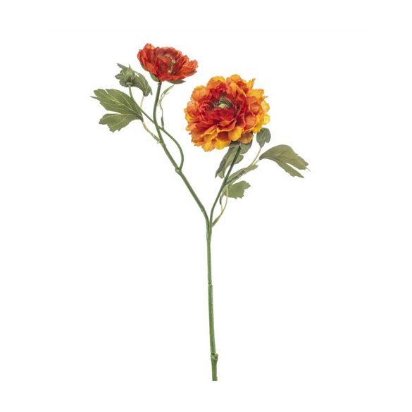 Ranunculus spray 47cm - Narancs