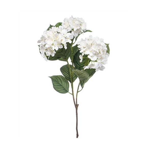 Hydrangea spray x3 100cm - Fehér