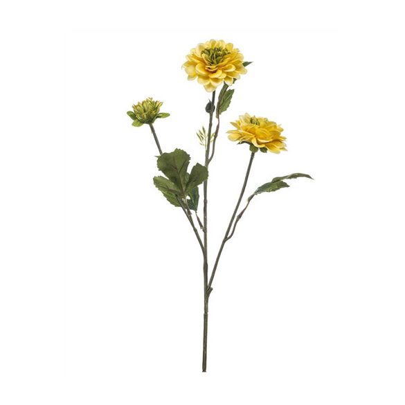 Dahlia spray x3 60cm - Sárga
