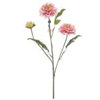 Dahlia spray x3 60cm - Rózsaszín