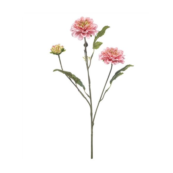 Dahlia spray x3 60cm - Rózsaszín