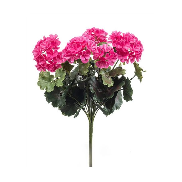 Geranium bush x15  (UV/időjárás álló) 41cm - Rózsaszín
