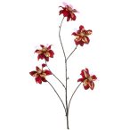 Dahlia spray x5 110cm - Piros