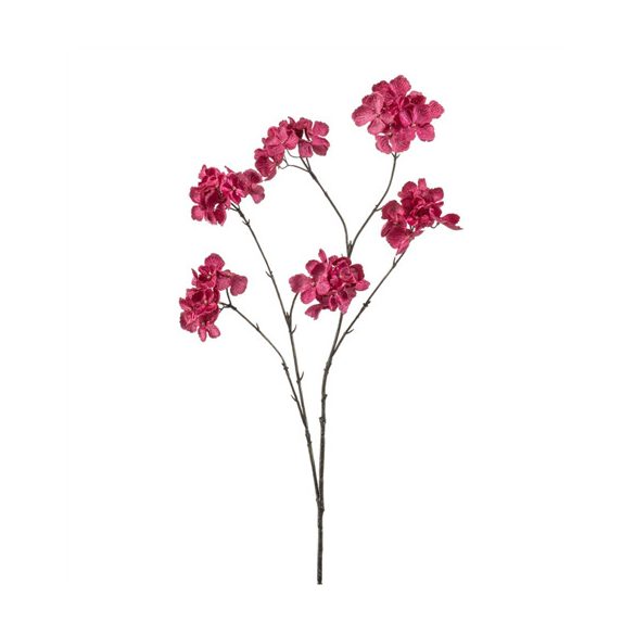 Hydrangea spray x6 85cm - Fuchsia