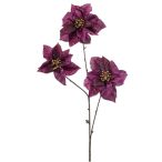 Poinsettia spray 80cm - Lila
